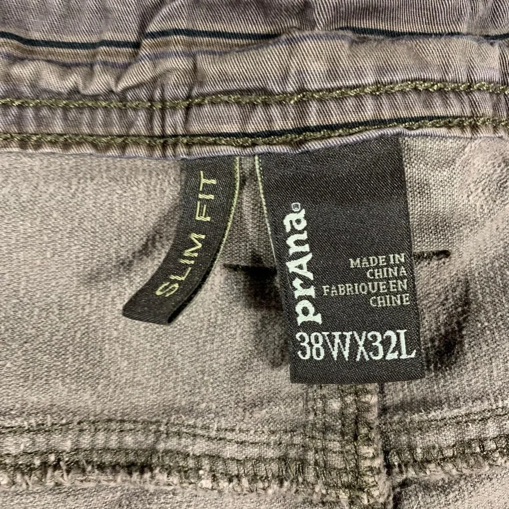 Prana Pants Mens‎ 38x32 Brown Corduroy Straight Leg Organic Cotton Blend Casual